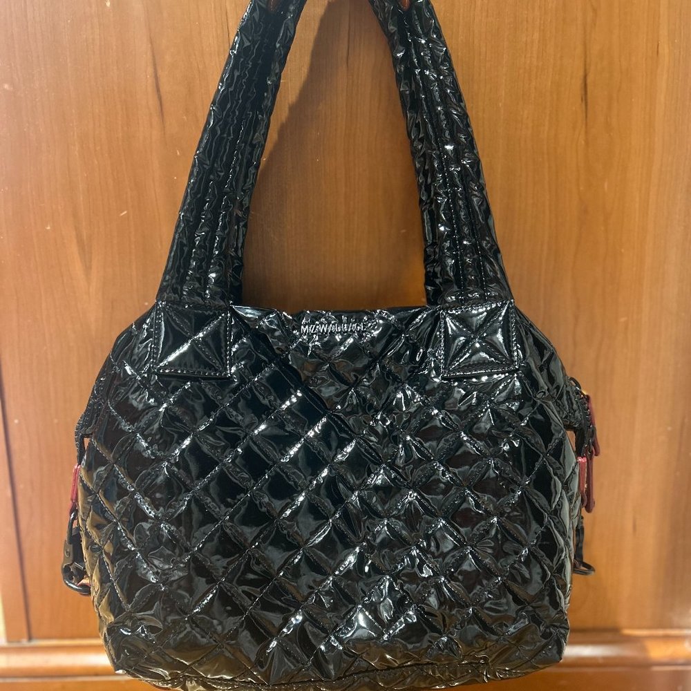 MZ Wallace Sutton medium in black lacquer